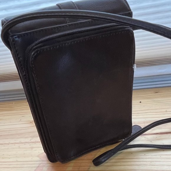 Fossil Brown Leather Crossbody Bag NWOT - Picture 5 of 5